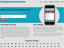 Tablet Screenshot of findaphonenumbernow.com